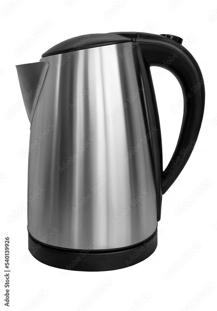 Metal Electric Kettle. Stainless steel insulated teapot on a white background. Appliances. Small kitchen appliances Metal Electric Kettle. Stainless steel insulated teapot on a white background. Appliances. Small kitchen appliances