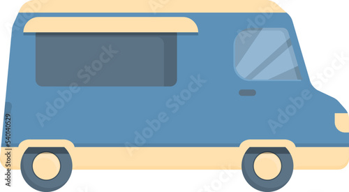 Truck food icon cartoon vector. Street festival. Coffee van