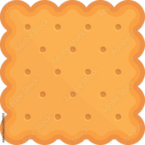 Salty cracker icon cartoon vector. Cookie food. Sweet time
