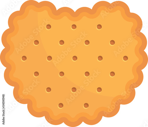 Home cracker icon cartoon vector. Cookie food. Biscuit snack