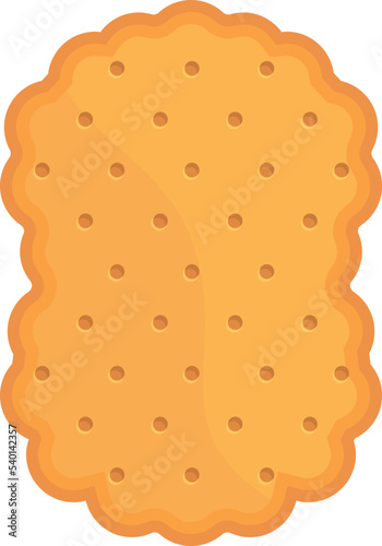 Bakery cracker icon cartoon vector. Food cookie. Snack biscuit