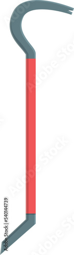 Pry crowbar icon cartoon vector. Work metal. Crime claw