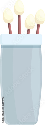 Ear swab icon cartoon vector. Cotton stick. Eco sterile