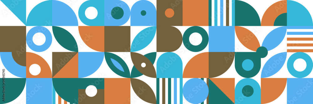 Flat mosaic pattern design banner background Flat mosaic pattern design banner background