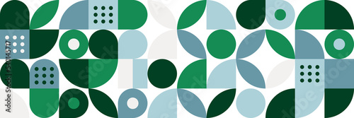 Flat mosaic pattern design banner background