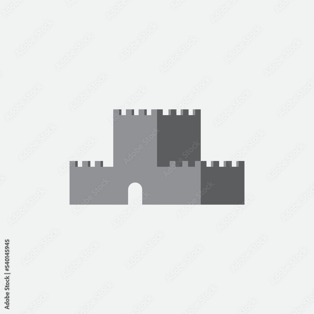 Castle logo design illustration vector template