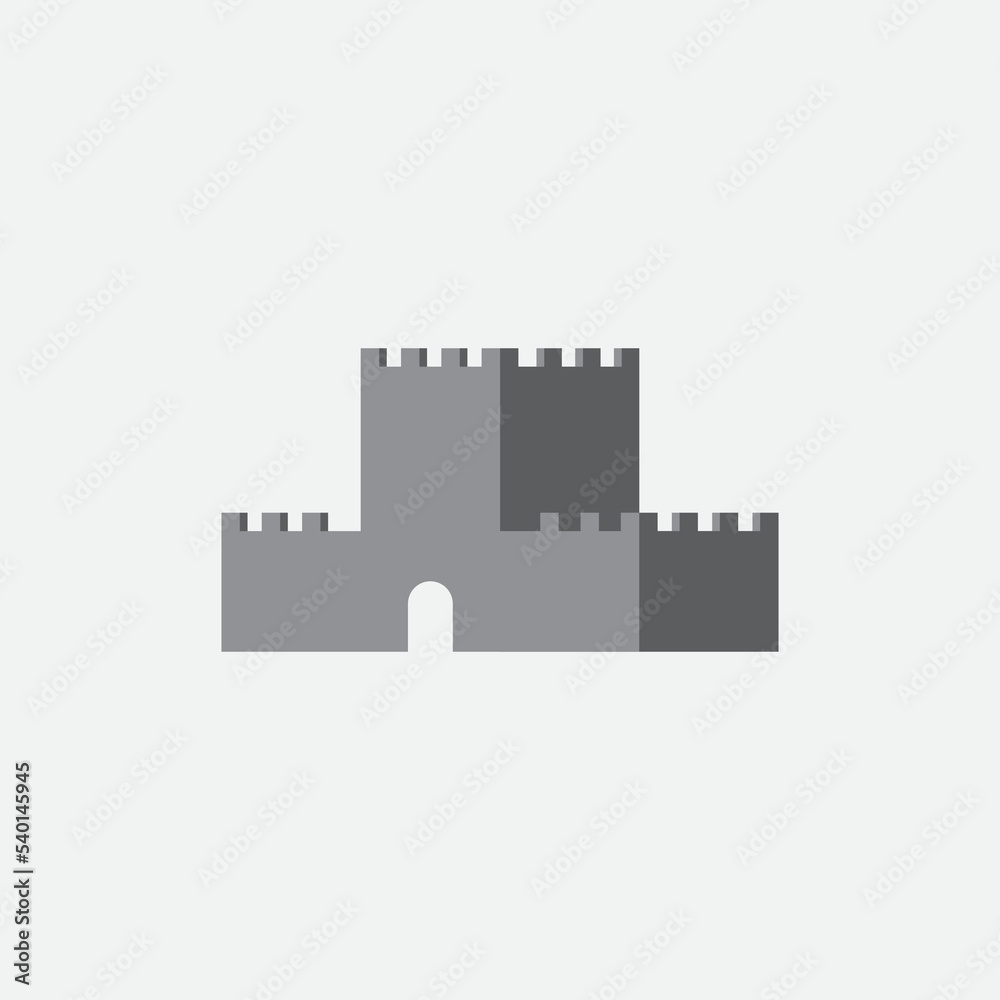 Castle logo design illustration vector template Castle logo design illustration vector template