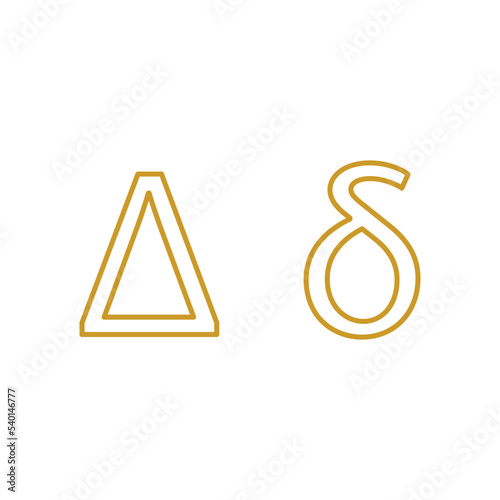 Greek Alphabet design vector illustration.