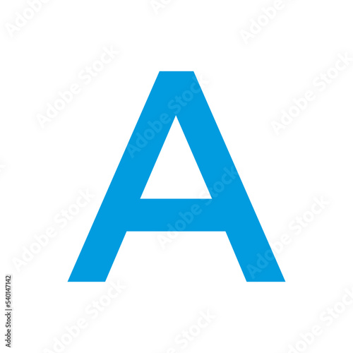 Alphabet symbol, ABC design vector illustration.