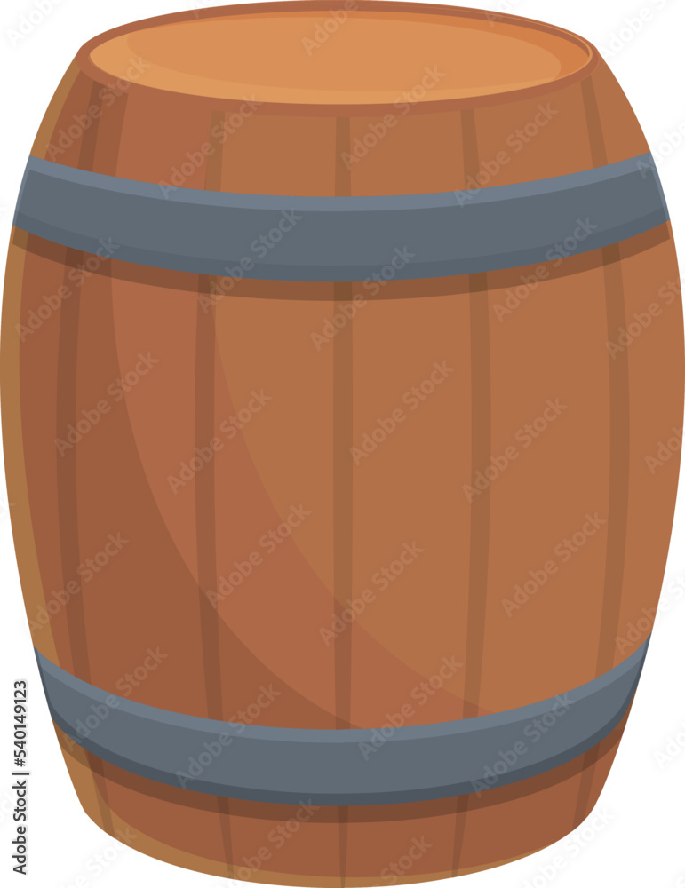 Drink wood barrel icon cartoon vector. Wine cheese. Drink bar Drink wood barrel icon cartoon vector. Wine cheese. Drink bar