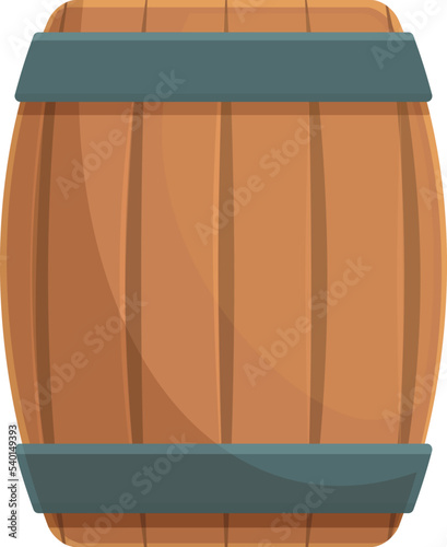 Shop wine barrel icon cartoon vector. Drink vine. Interior winery