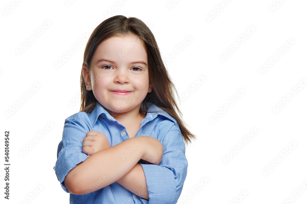 Pretty little girl in a confident pose Pretty little girl in a confident pose