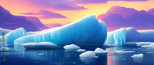 Foto iceberg in the sea, climate change 16