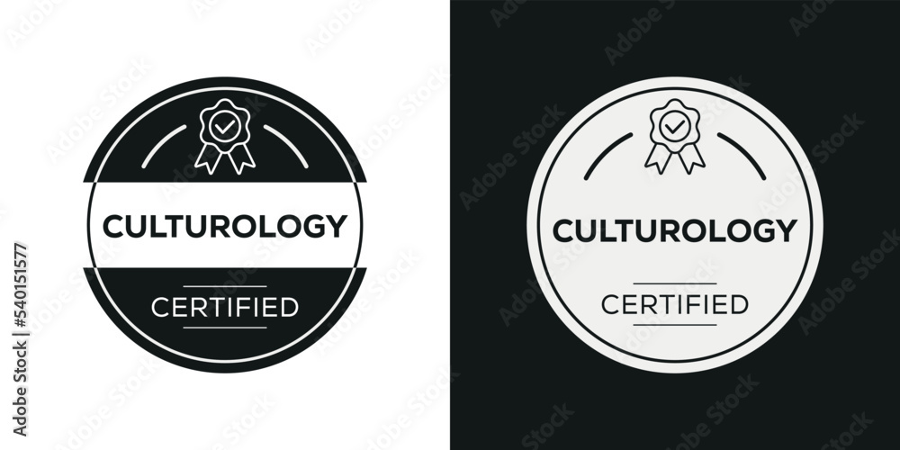 Creative (Culturology) Certified badge, vector illustration.
