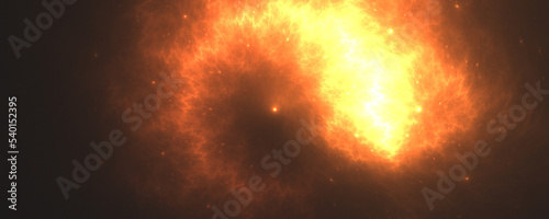 burning fire meteor light background