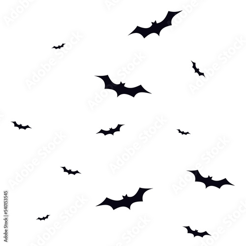 black flying bat halloween clipart PNG