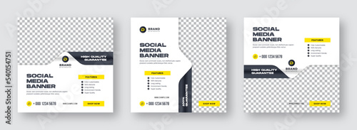 Social Media banner template. Modern Furniture banner template. Square banner template. Real estate social media post. Minimal and Trendy social media layouts. Instagram post. Facebook banner template