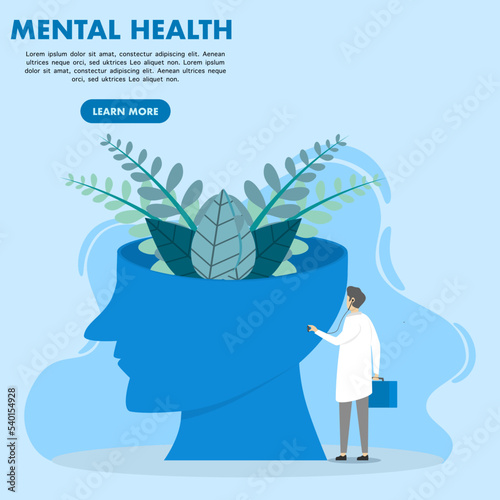 psychology doctors help patients with psychological problems. The concept of the patient having a mental disorder. Therapy for mental or psychiatric illness. Mental health problems and their treatment