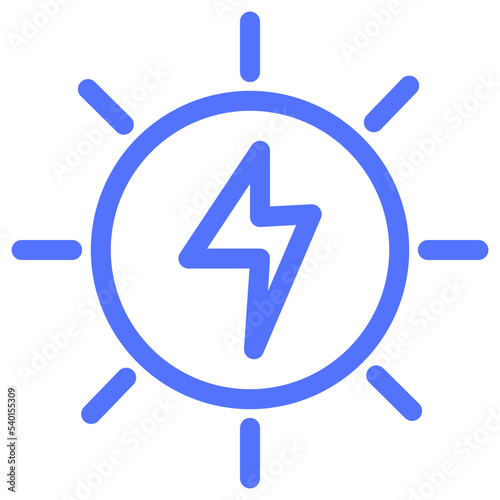 Free Download solar energy solar power line icon - GFXLoad