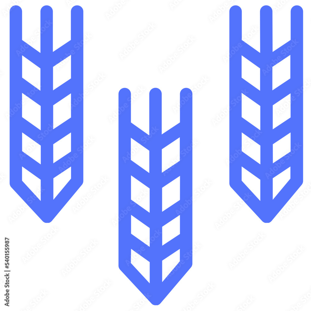 cereals crops wheat yield line icon