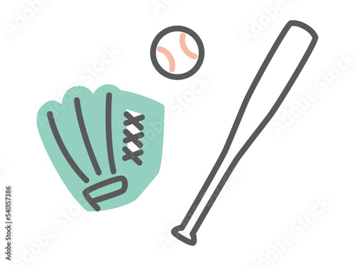 simple line illustration of baseball