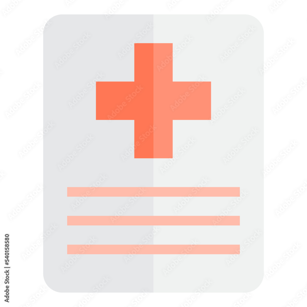 Obraz premium Hospital flat style icon