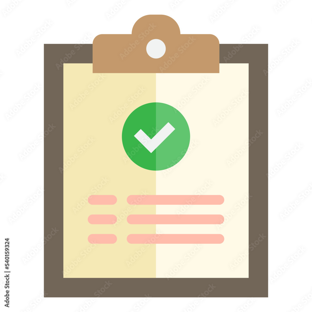 Medical result flat style icon Medical result flat style icon