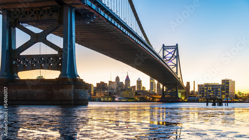 Philadelphia downtown city skyline, cityscape of Pennsylvania