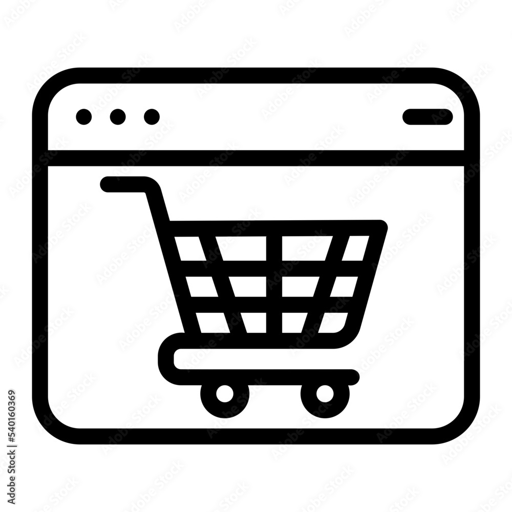 online shop line icon online shop line icon