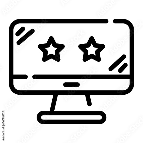 computer line icon