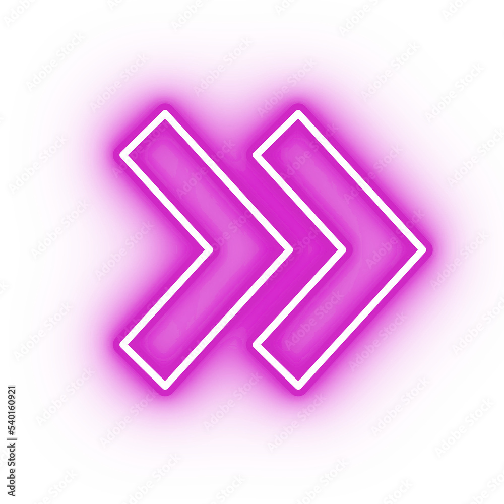 Neon pink arrow icon, arrow icon on transparent background Neon pink arrow icon, arrow icon on transparent background