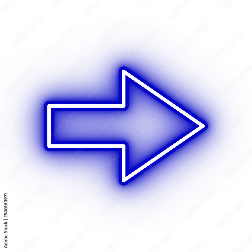 Neon navy arrow icon, arrow icon on transparent background Neon navy arrow icon, arrow icon on transparent background