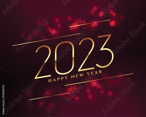 golden 2023 text for new year shiny background