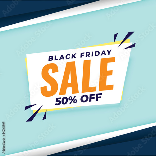 black friday 50% sale template for holiday shopping