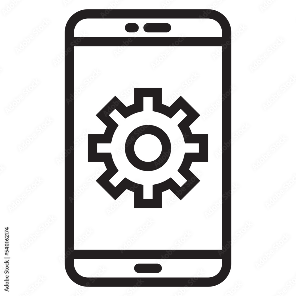 Setting outline style icon Setting outline style icon