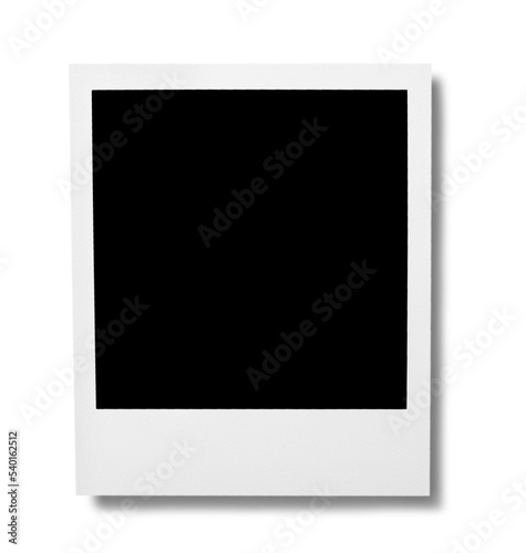 Blank Polaroid Frame on  background