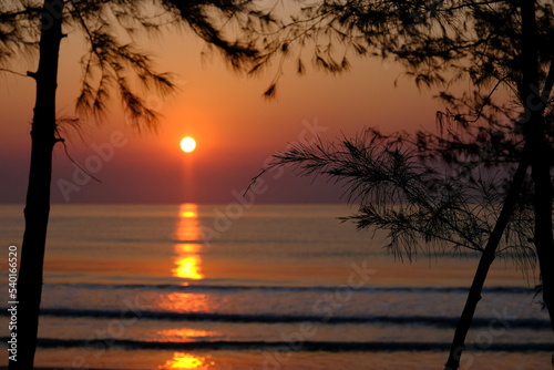 sunset on the beach