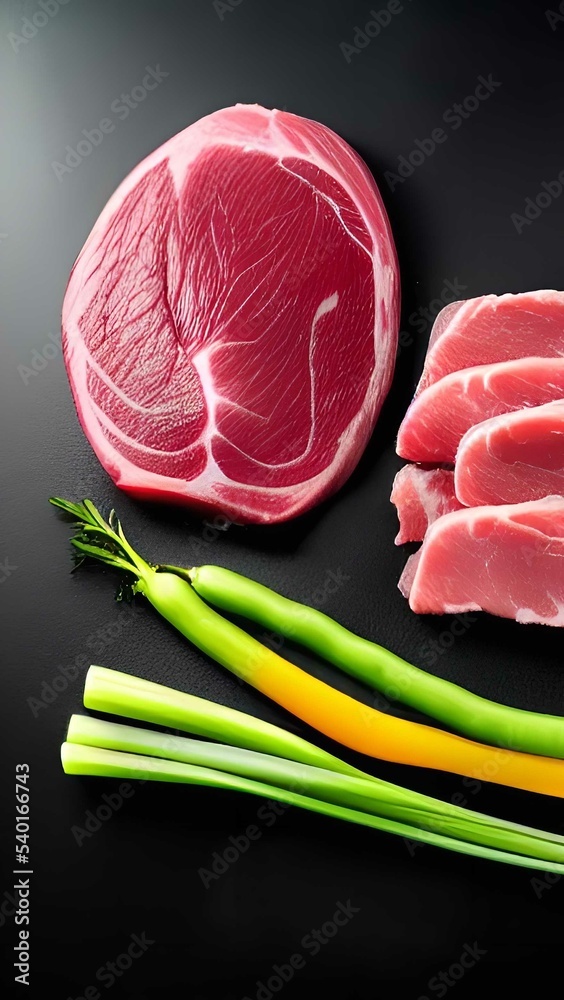 raw pork chops StockIllustration Adobe Stock
