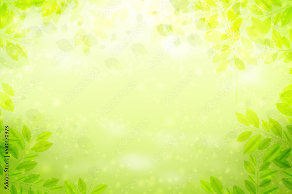 green leaves background