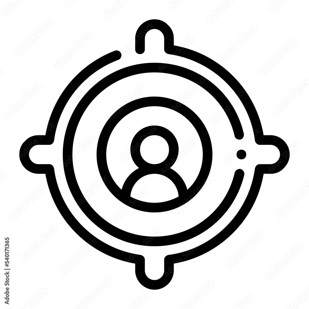 Icon Goal With Style Outline Icon Goal With Style Outline