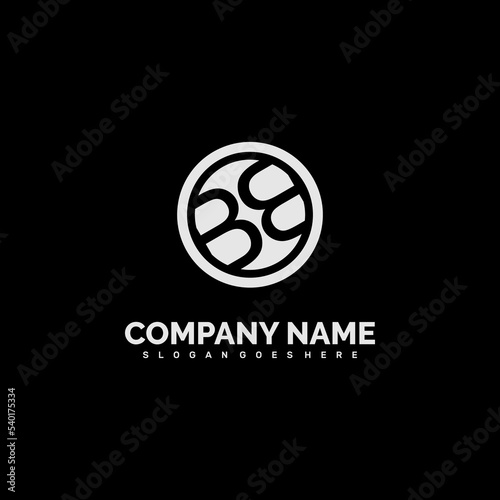 Modern initial BB logo letter simple and creative design concept
