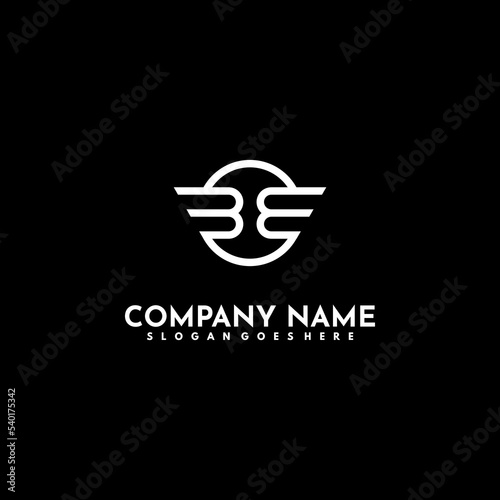Modern initial BB logo letter simple and creative design concept
