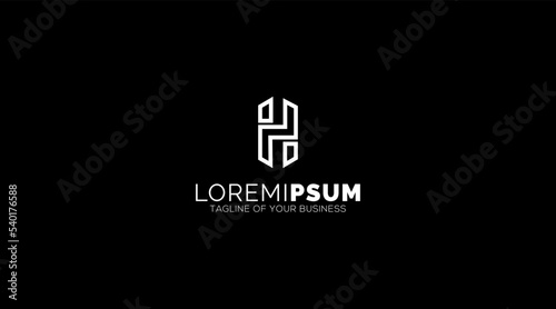Abstract logo concept, Letter H, Minimal Illustrated vector design