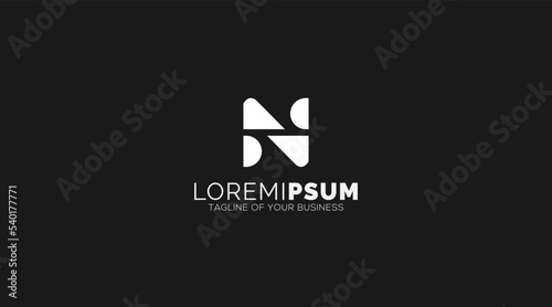 Creative Letter N Logo design in Monogram vector template