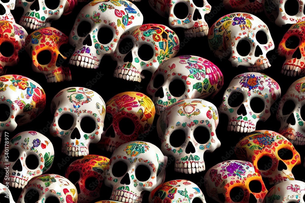 Day of the Dead Seamless Texture Pattern Tiled Repeatable Tessellation Background Image
Day of the Dead Seamless Texture Pattern Tiled Repeatable Tessellation Background Image