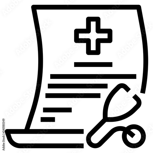 medical certificate icon
