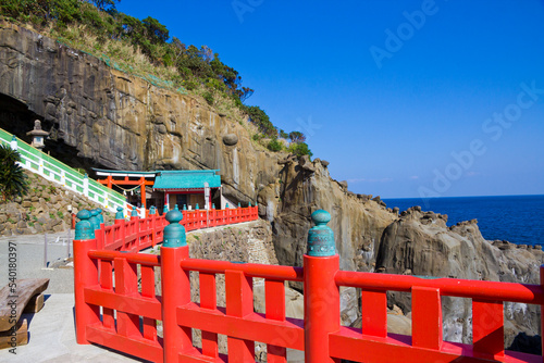 Udo shrine is a Shinto shrine in Nichinan, Miyazaki prefecture, Kyushu, Japan. photo