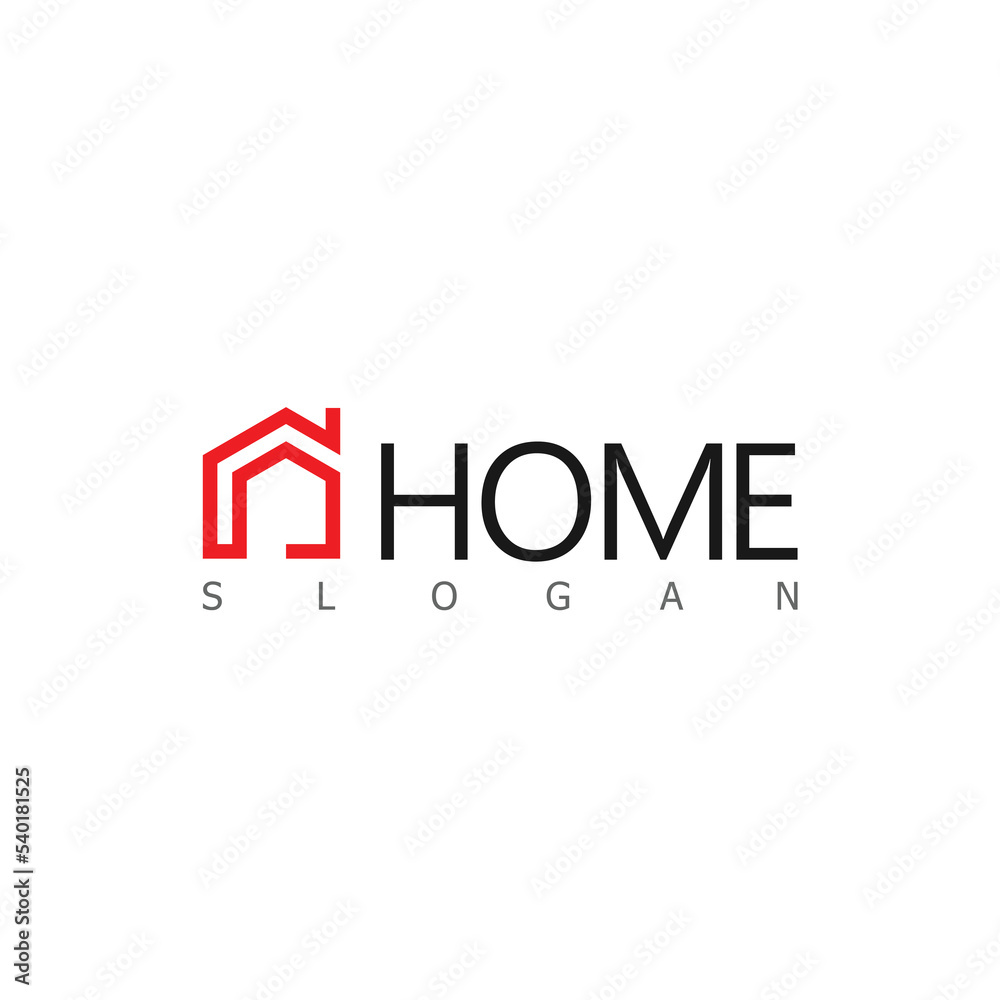 Fototapeta premium building logo real estate symbol design