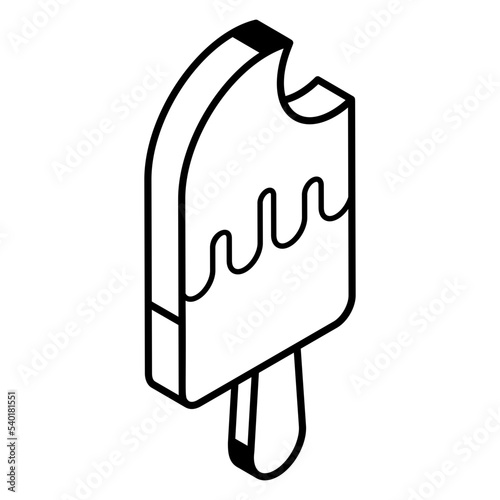 Check out popsicle line isometric icon