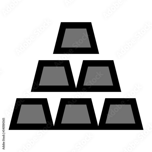 Gold Ingot Vector Icon
